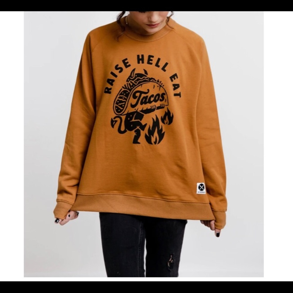 Pyknic graphic crew neck sweatshirt